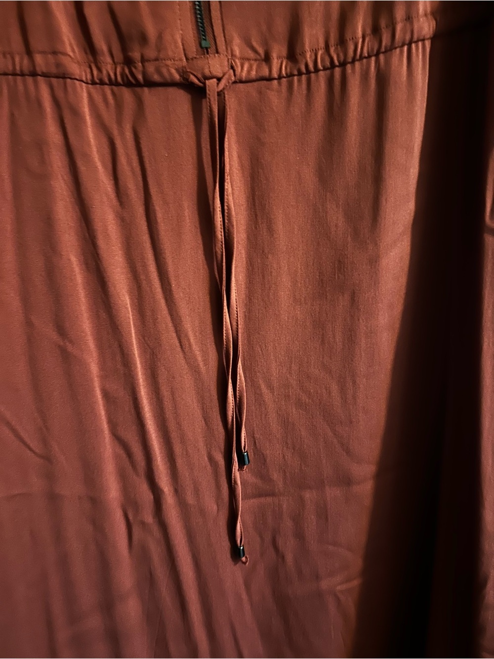Torrid Rust Zip-Front Long Dress - Picture 6 of 9